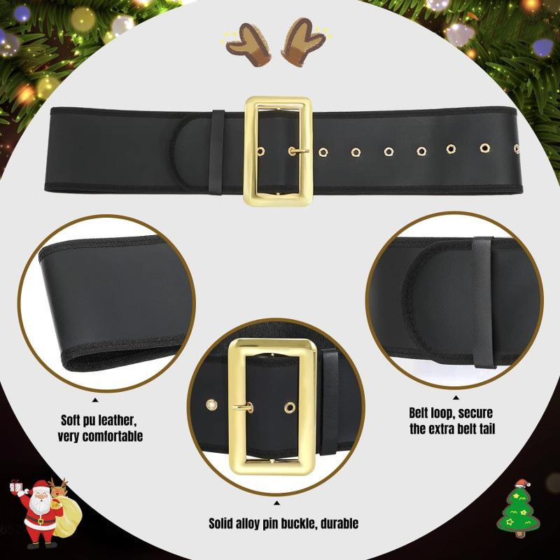 European and American Santa Claus Christmas Wide Waist Belt for Men