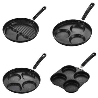 3/4 Loch Bratpfanne Antihaft Herzförmige Pfannkuchen Steak Pfanne Frühstücksmacher Kochen Ei Burger Pfannen Gas Induktionsherd
