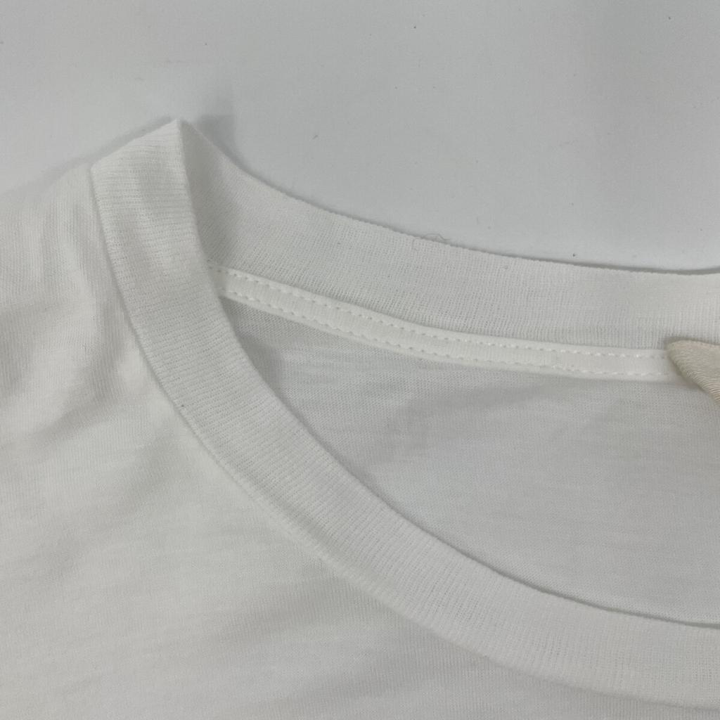 CELINE X237370E White Logo Print T-Shirt dress XS purpleUsed