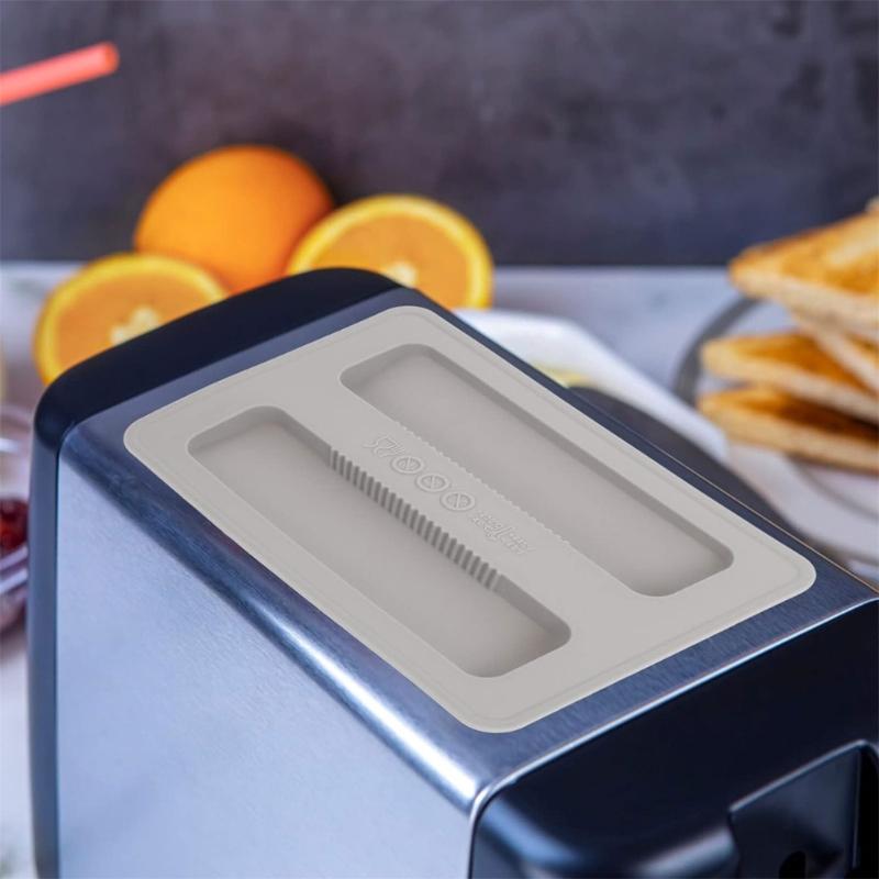 2er-Pack Silikon-Toasterdeckel, Ersatz-Staubschutzhülle für Toaster, Toastergeräteabdeckung, Brotbackautomatenabdeckung für Toaster