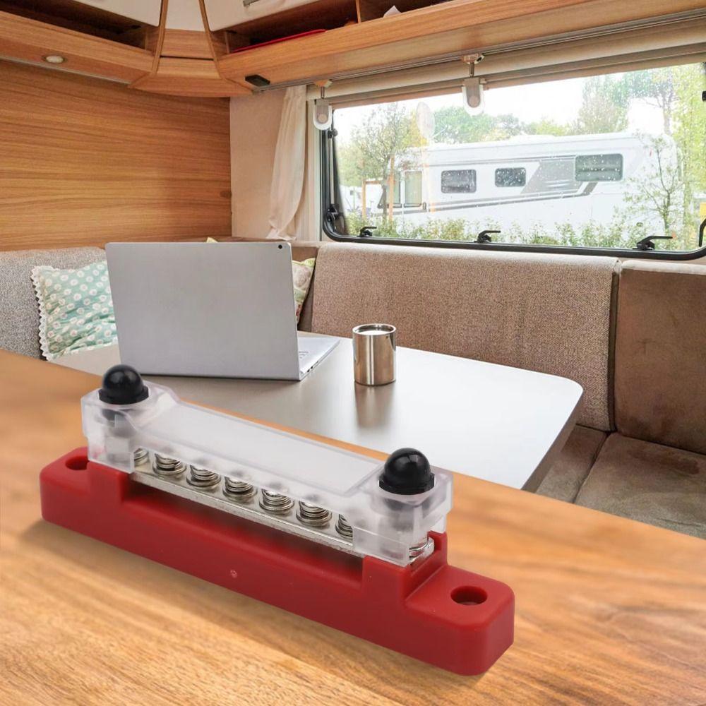 Waterproof Power Distribution Block M6 Stud Bus Bar Power Distribution Terminal Block  RV