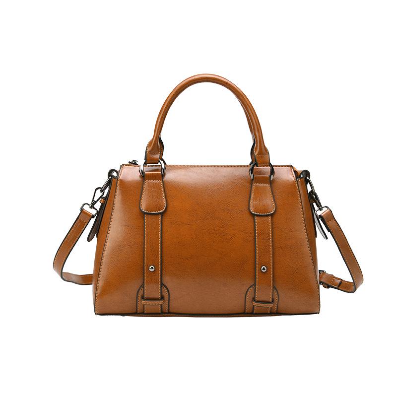 2024 New Women's Genuine Leather Handbag: Stylish Korean Shoulder & Crossbody Bag with Large Capacity