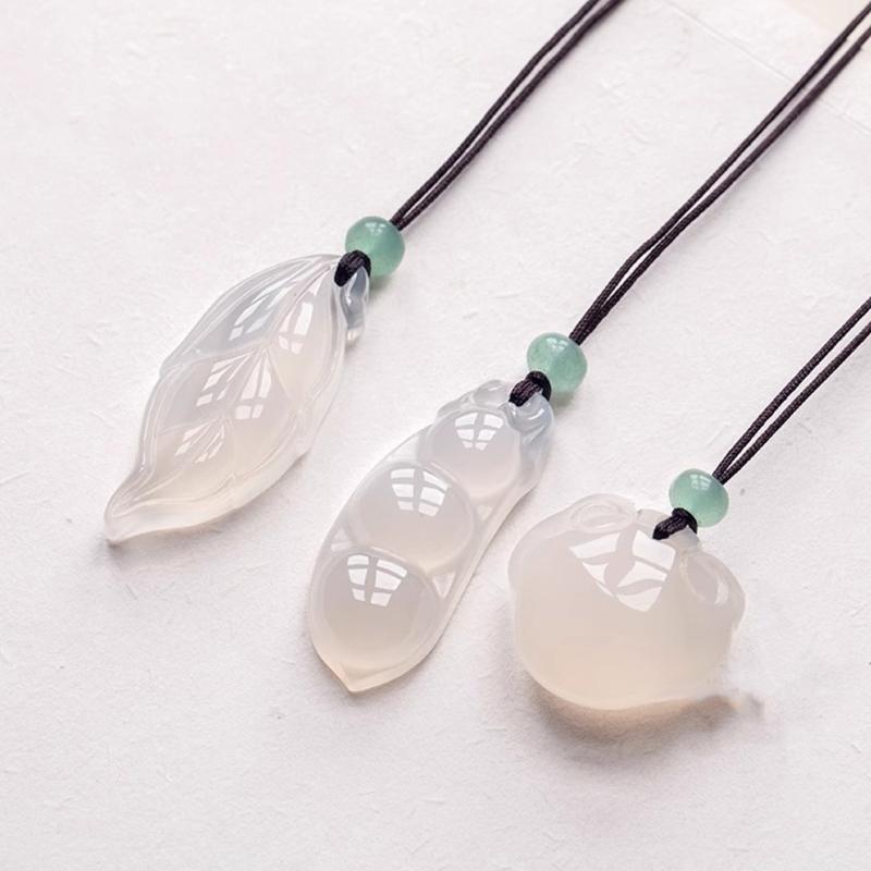 Unique Natural Jade Stone Necklace with Traditional Ethnic Designs Perfect for Cultural Event and Daily Wear