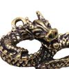 Brass Mini Chinese Dragon Keychain Pendant Cute for Year