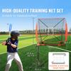 SucceBuy 5x5ft Portable Baseball Softball Practice Net for Hitting Batting Catching Pitching W/ Bow Frame Carry Bag Strike Zone