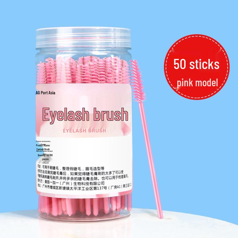 Portable Extra Fine Disposable Eyebrow & Eyelash Spiral Brush for Extensions