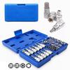 34Pcs/ Set Hexagon E-Torx Star Socket Set Male Female Bits Pressure Batch Sleeve  Automotive Repair