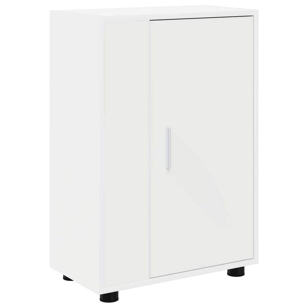 Wall Mounted TV Cabinet Set 4 pcs White Engineered Wood