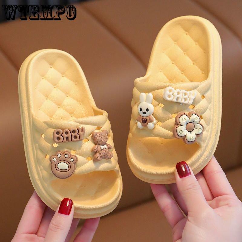 

Горки из ПВХ Лето Дети Мальчики Девочки Дети Младенец Родитель-ребенок Тапочки Крытый Открытый Нескользящий Мягкое дно Мультяшный Милый Медвежонок Тапочки