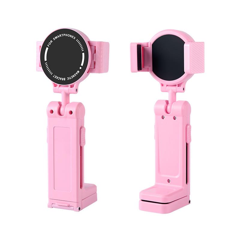 Portable Foldable Travel Phone Holder with Mirror for Airplane & Train