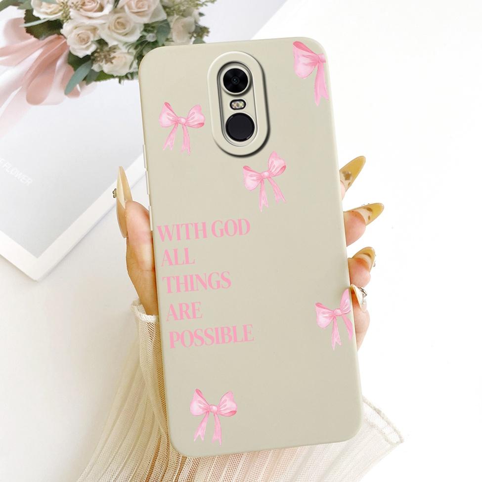 

Casing For Redmi 5 Plus MEG7 MEI7 Cover For Redmi Note 5 Case Silicone Luxury A-Z Letters Fashion Crown 2D Painted Redmi 5 Plus
