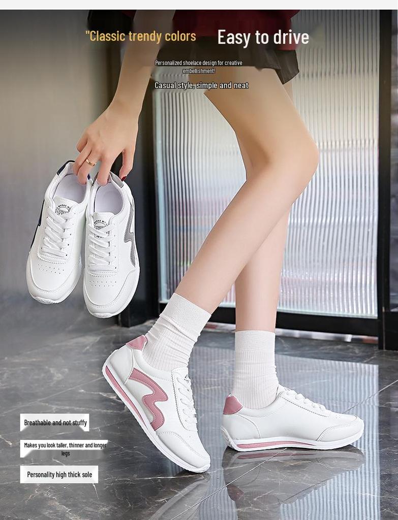 Forrest Gump Women's 2025 Lightweight Breathable Leather Running Shoes - Versatile & Soft Sole for Summer.