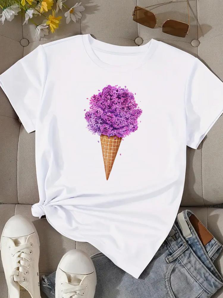 (Asian Size) love trend cute 90s Woman Print Tee Top Women Clothing T Shirt Fashion Female Short Sleeve Graphic T-shirts