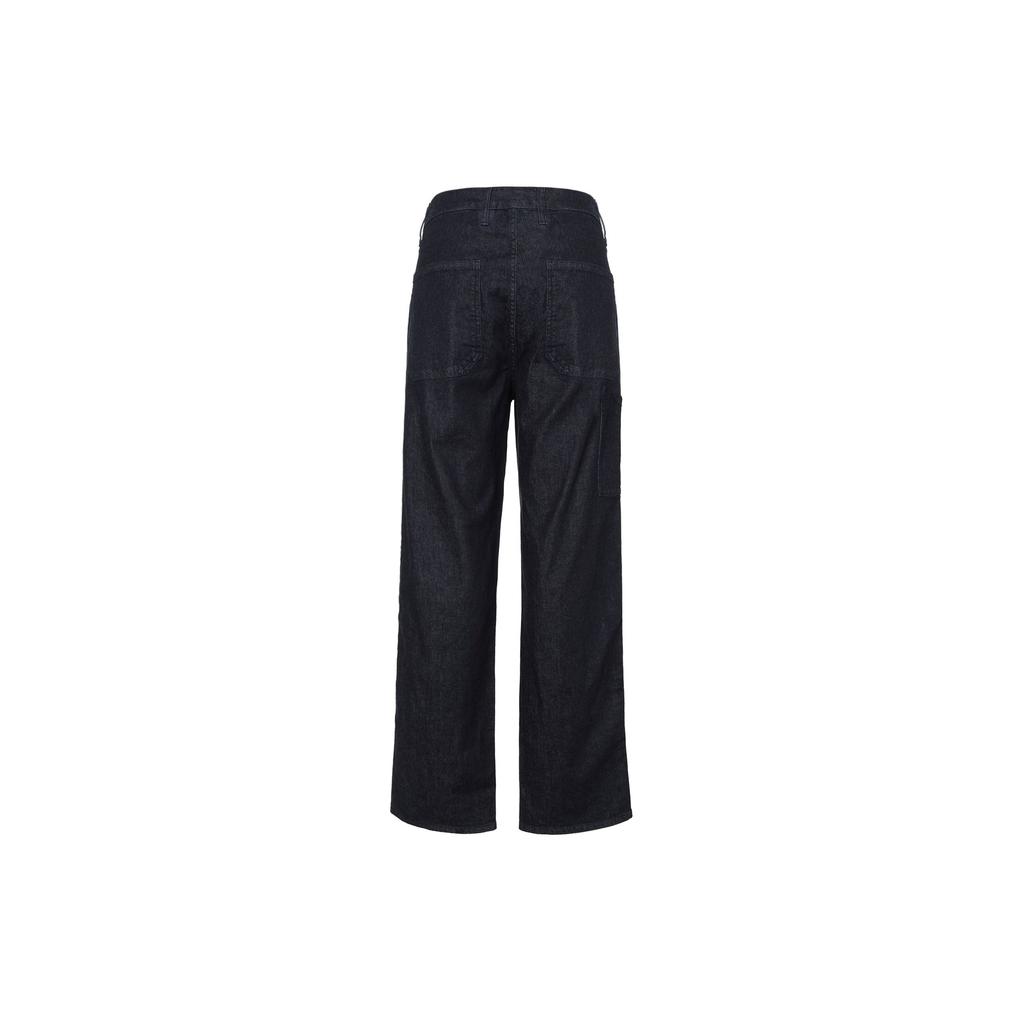 Uniqlo SS22 Work Long Denim Pants Unisex Pants Dark-Blue 447522-68