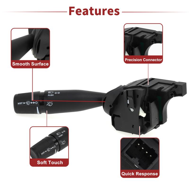 X Autohaux Steering Column Turn Signal Switch Lever Multifunction Combination Switch for Ram 1500 Classic -