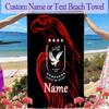 Al Ahly Football Club (9) Beach Towel Suitable for Travel, Outdoor Activities, Swimming Pools, Yoga, Surfing, Camping, Hiking, Gym