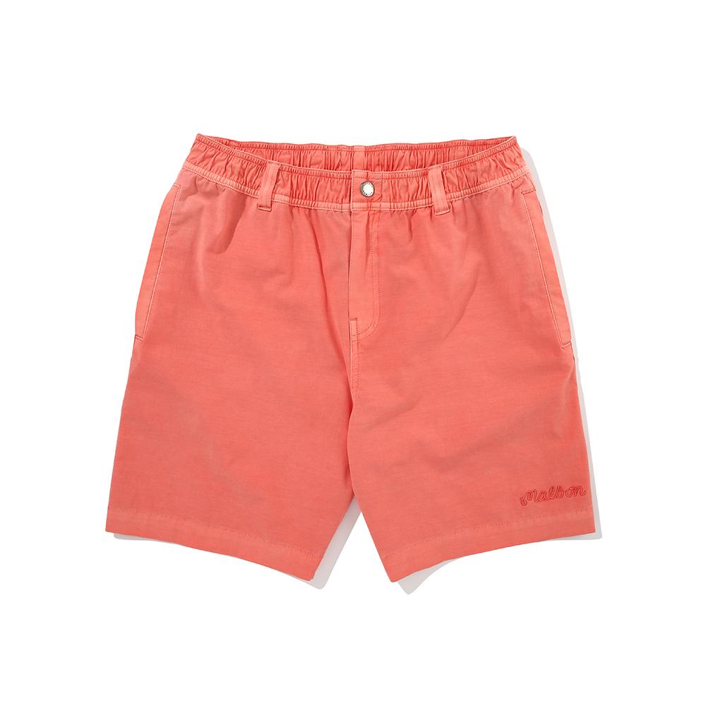 MALBON GOLF Woven Elastic Waist Shorts Red (Man)