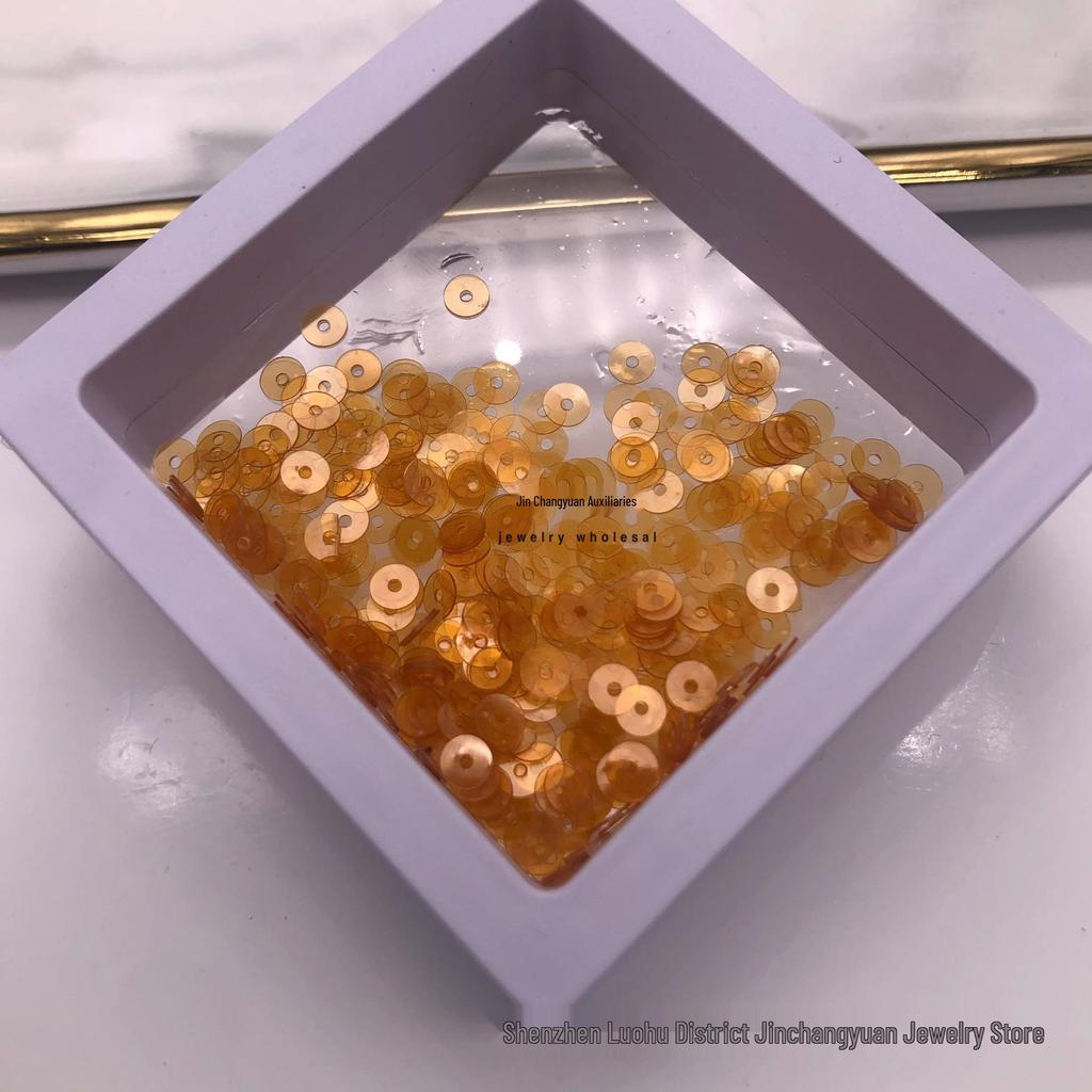 4mm mittelloch bunte Pailletten für DIY-Bastelarbeiten und Bekleidungszubehör