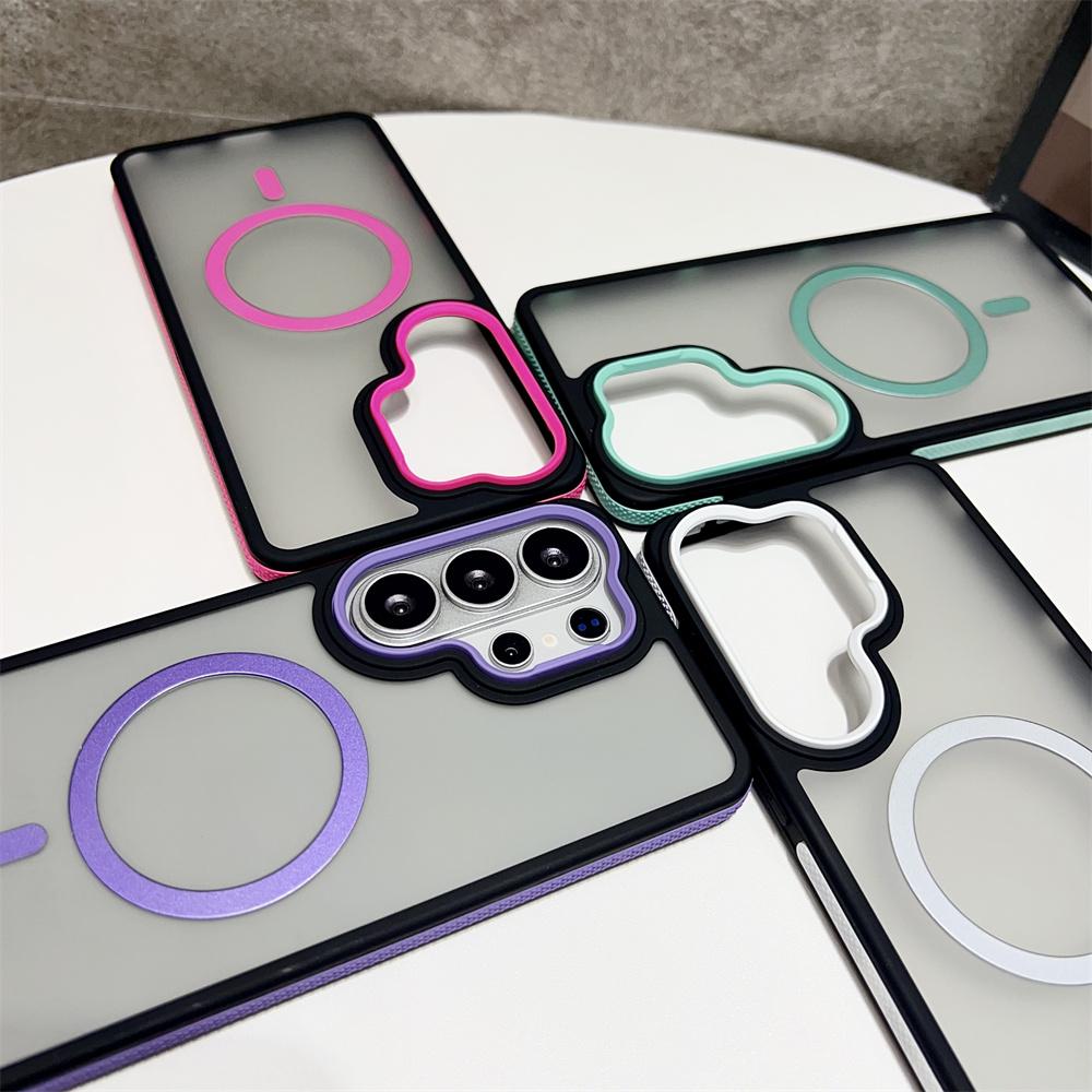 For Magsafe Magnetic Colorful Case For Samsung S26 S24 FE S25 Ultra S23 Plus A54 A55 A56 A57 A35 A36 A37 A25 A26 A06 A07 Cover