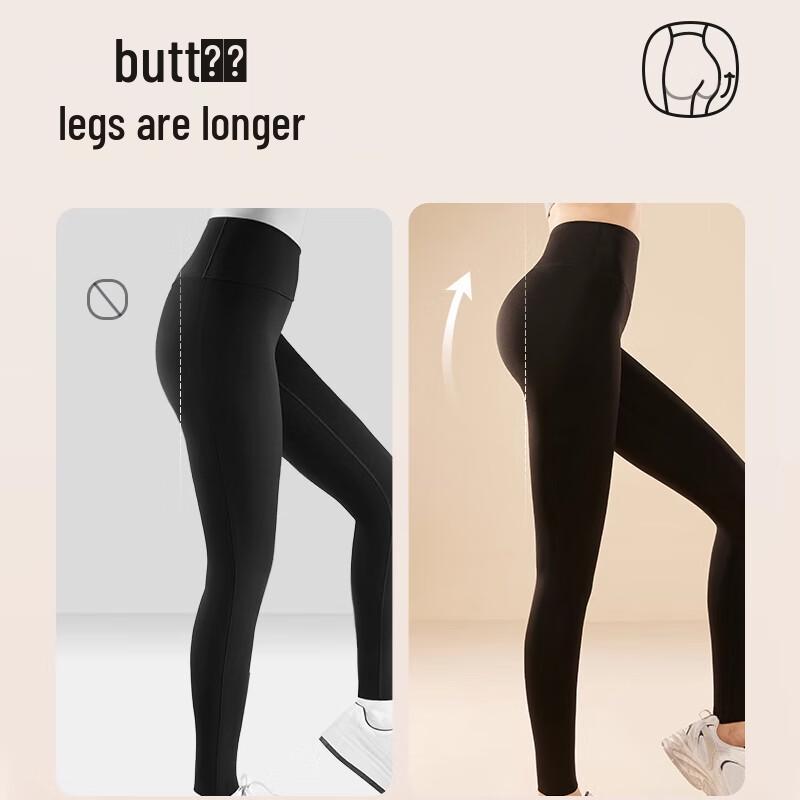 LANGSHA Women's Fleece-Lined Shark Leggings