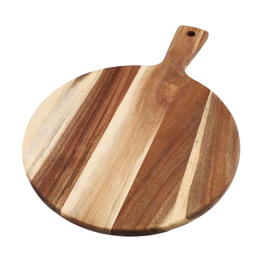 Acacia Wood Cutting Board Pizza Tray Round Cutting Board Attractive Design