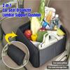 Heavy Duty Oxfords Fabric Car Storage Bin Foldable Grocery Box For SUV Sedan And MPV With Reinforced Stitching