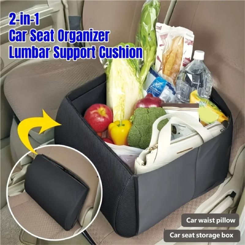 Heavy Duty Oxfords Fabric Car Storage Bin Foldable Grocery Box For SUV Sedan And MPV With Reinforced Stitching