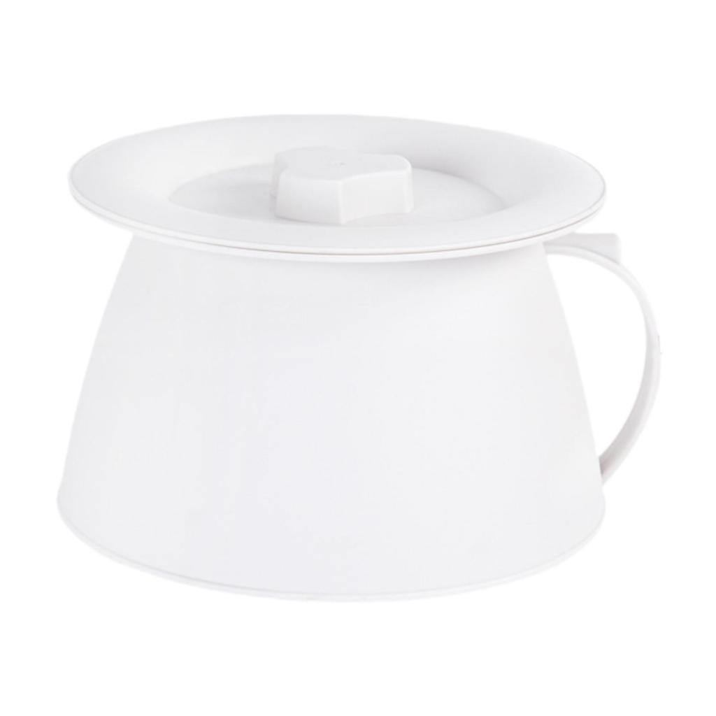 Home Spittoon Basin with Lid Easy to Clean Bedside Dresser Bucket Potty Urinal Pot for Bedroom