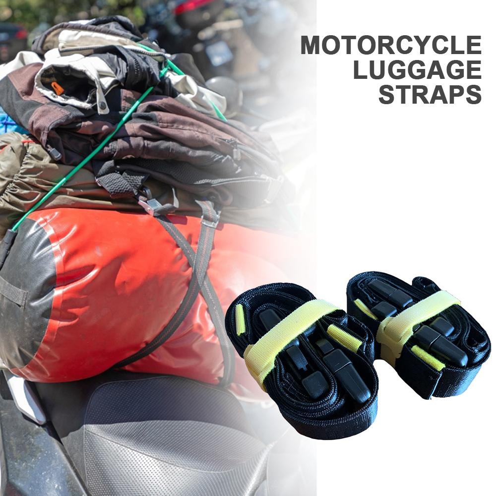 2 Pcs Nylon Motorcycle Luggage Strap Quick Release Belt Cross-country Motorcycle Riding Equipment Universal Elastic Cord
