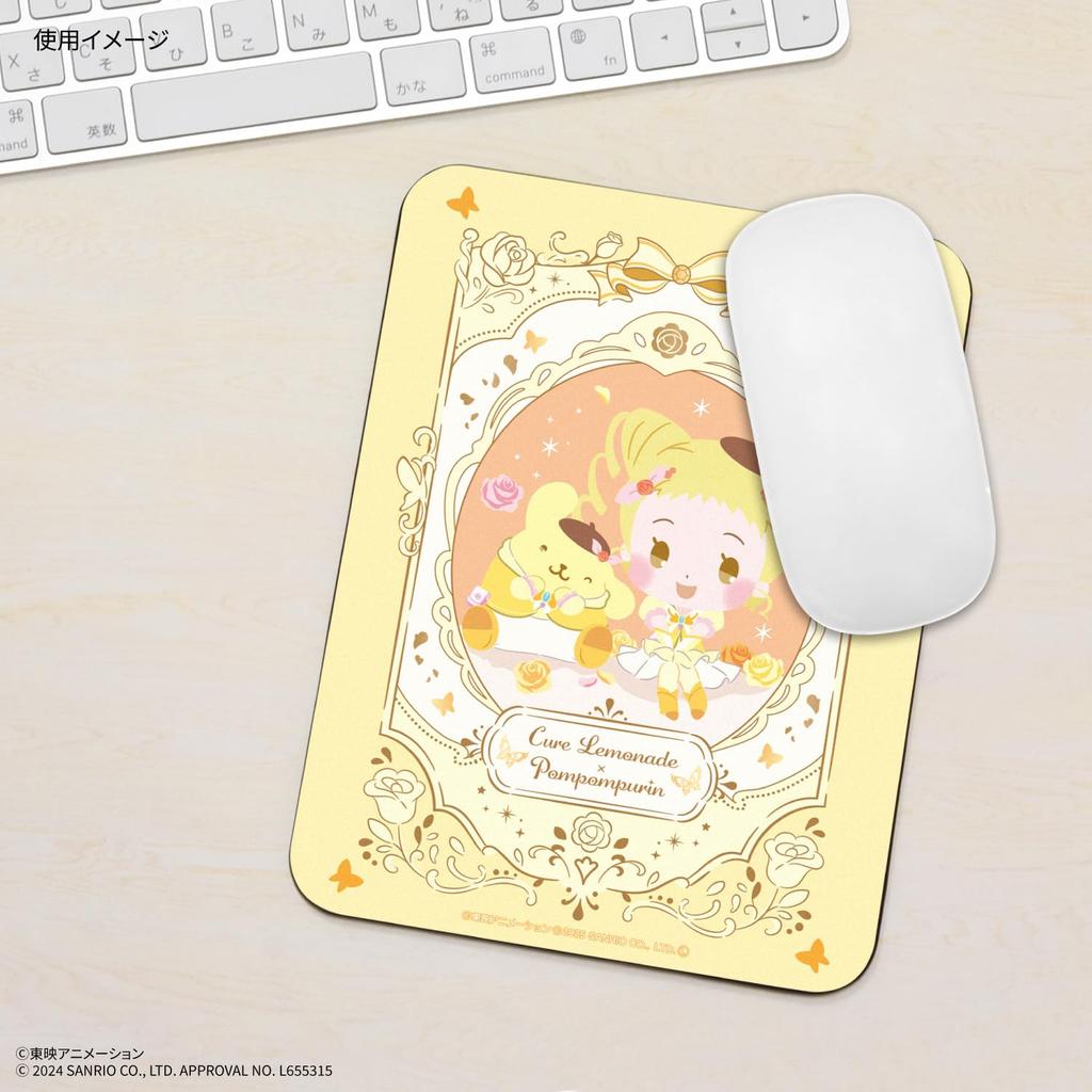 Gourmandise PreCure 5 x Sanrio Characters Mouse Pad Cure Lemonade Yes! GoGo! BNP-05C