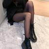 Black Sheer One-Piece Thickened Bare Leg Pantyhose - Spring Collection