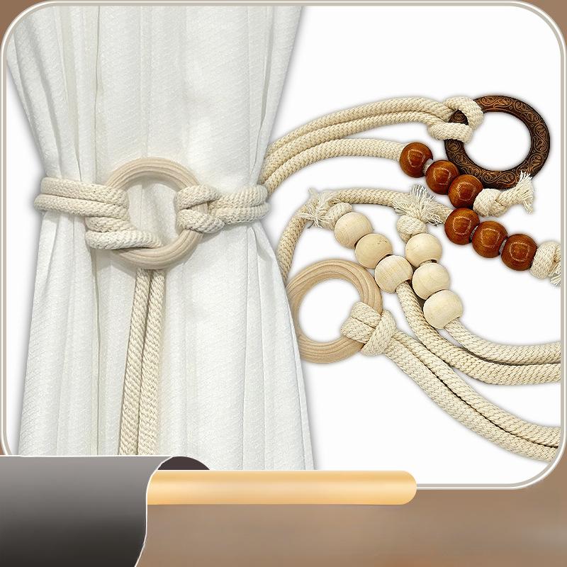 The Curtain Binding Tape for The Homestay White Gauze Curtain Storage Buckle Binding Tape and Fixed Rope