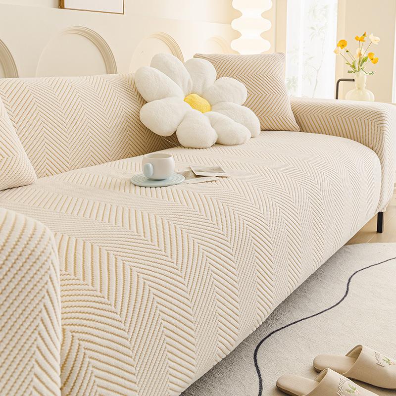 Stretch Sofa Covers For Living Room Anti Slip Sofa Slipcover With Elastic Bottom Pets Friendly Couch Cover Furniture Protector