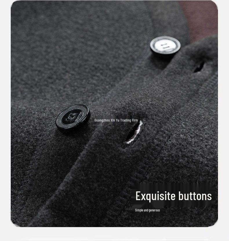 Grandpa’s Autumn & Winter Thickened Cotton Outfit: Velvet Three-Piece Set and Two-Piece Set for Middle-Aged & Elderly.