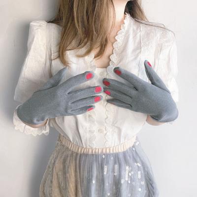 Dámské teplé rukavice Zimní dotykové rukavice s barevnými nehty Větruodolné termální rukavice na běhání, pochůzky, cyklistiku, řízení