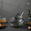 Zhang Xiaoquan 30cm 304 Stainless Steel Honeycomb Non-Stick Wok with Lid