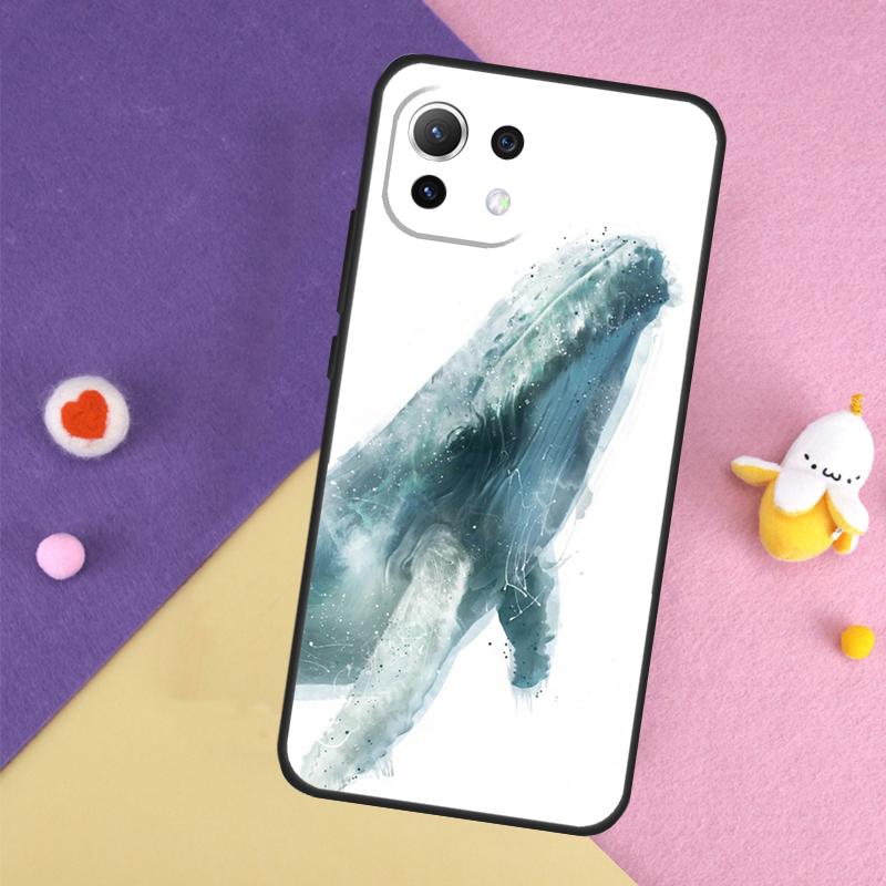 Cartoon Whale Case For Xiaomi 15 13 14 Ultra 14T 11T 12T 13T Pro POCO X7 Pro X3 X5 X6 F5 F6 M6 Pro Cover