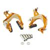 KCNC CB9 Road Caliper Brake Set and Designed For Road Bike Wide Wheel SK2427 (Front Rear) Rim, Gold,
