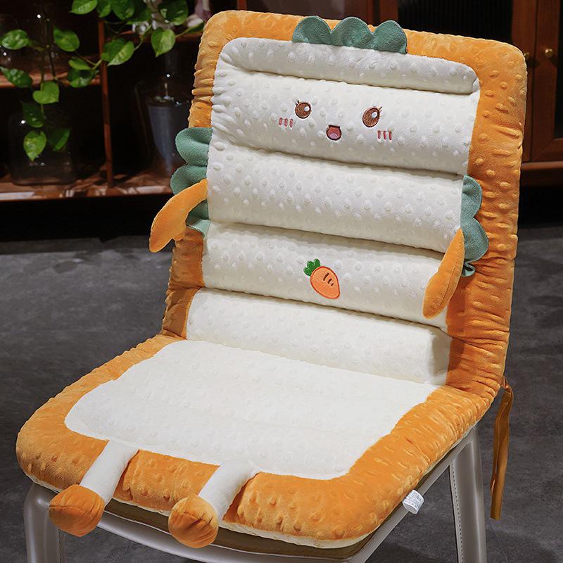 Cartoon Bubble Toast Seat Cushions: Front/Rear Car, Office, Dormitory, Long-Sitting Chair, Lumbar Support