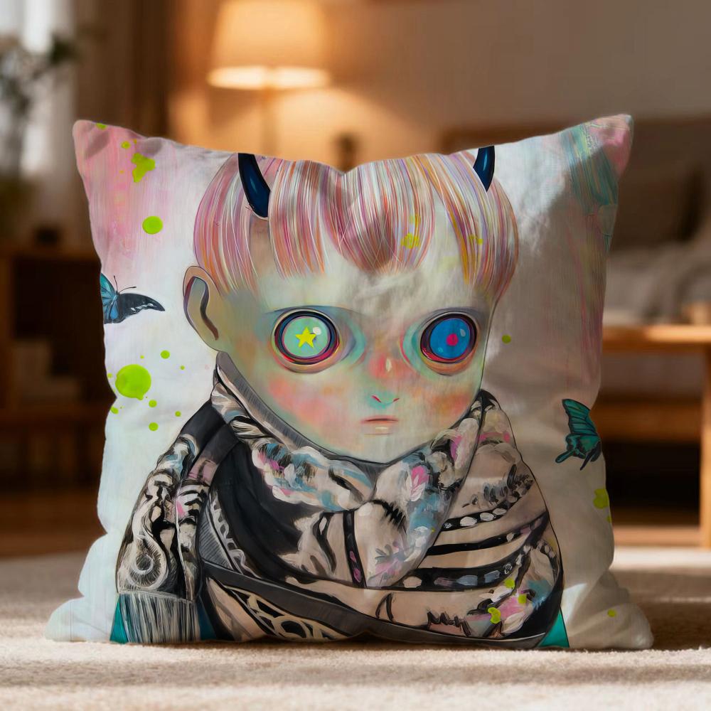 Popular HHikari Shimodaed Cushion Cover Soft Washable Pillow Case Multi-Scene for Couch Bed Travel Office Use