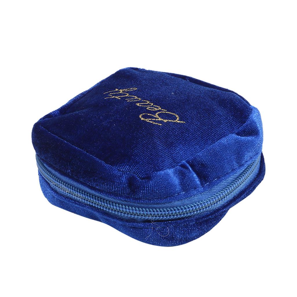 Embroidered Letter Cosmetic Bag Women Small Lipstick Earphone Sanitary Napkin Storage Organizer Case Toiletry Makeup Bags