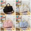 Portable Satin Bow Hand Bag Korean Style Fashion Laptop Bag Cool INS Shoulder Bag  Girls
