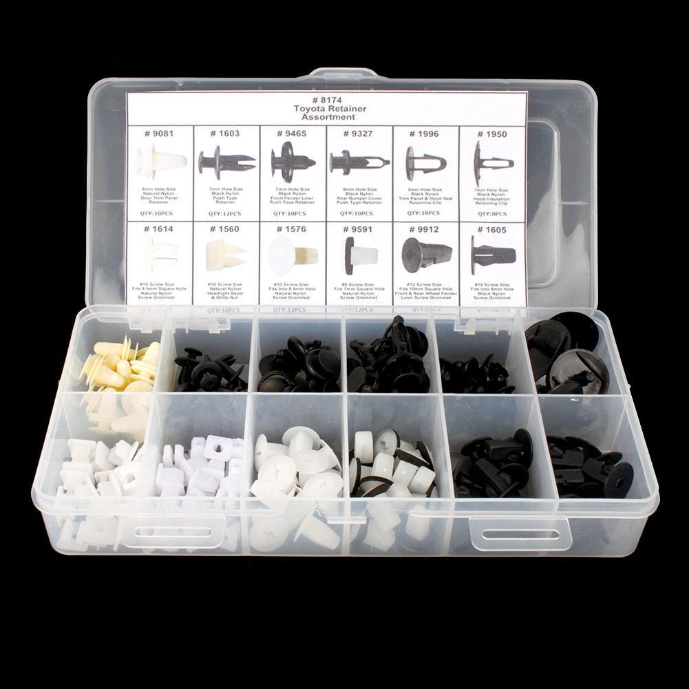 30 Pcs Black Plastic Splash Guard Moulding Bumper Clips 6mm x 17mm x 20mm