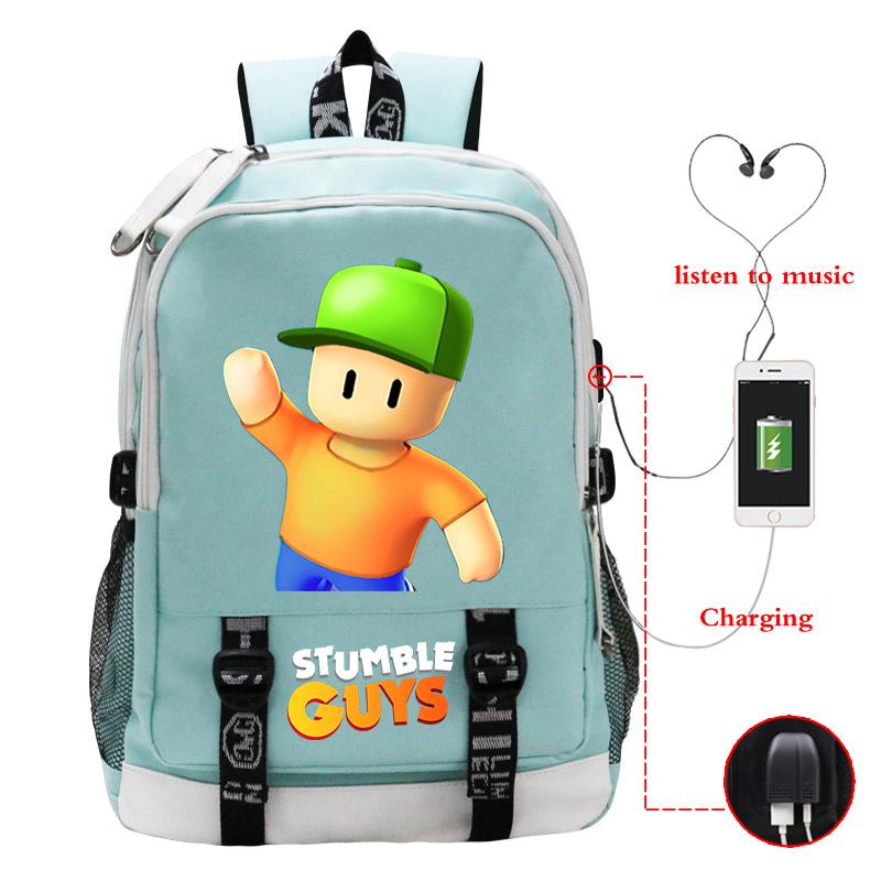 New collision party Stumble Guys game merchandise junior high school bag leisure bag travel bag