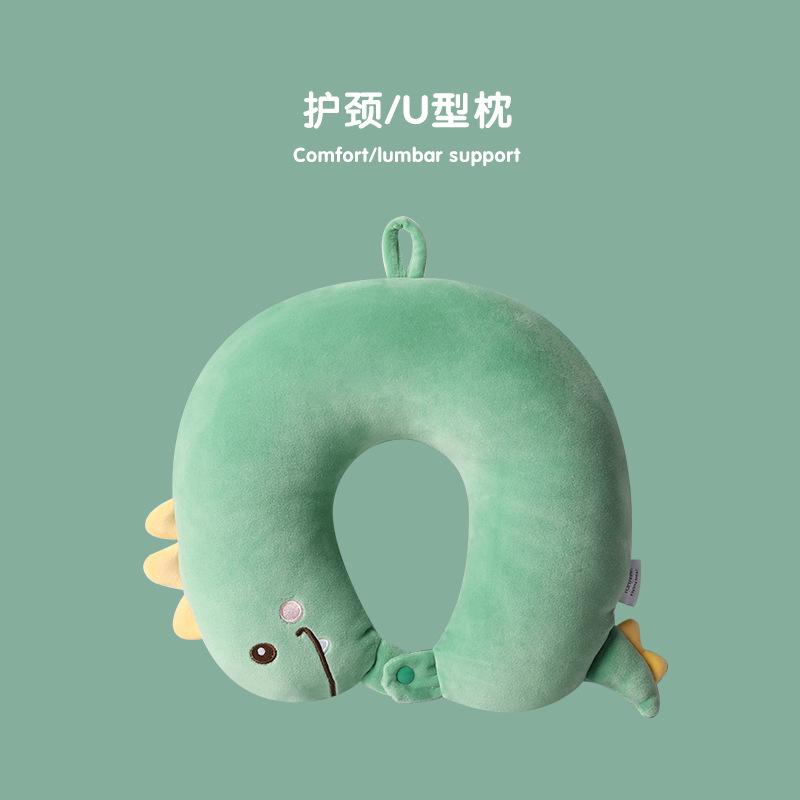 

Cartoon car headrest cute dinosaur seat cushion car neck pillow neck rest suit
