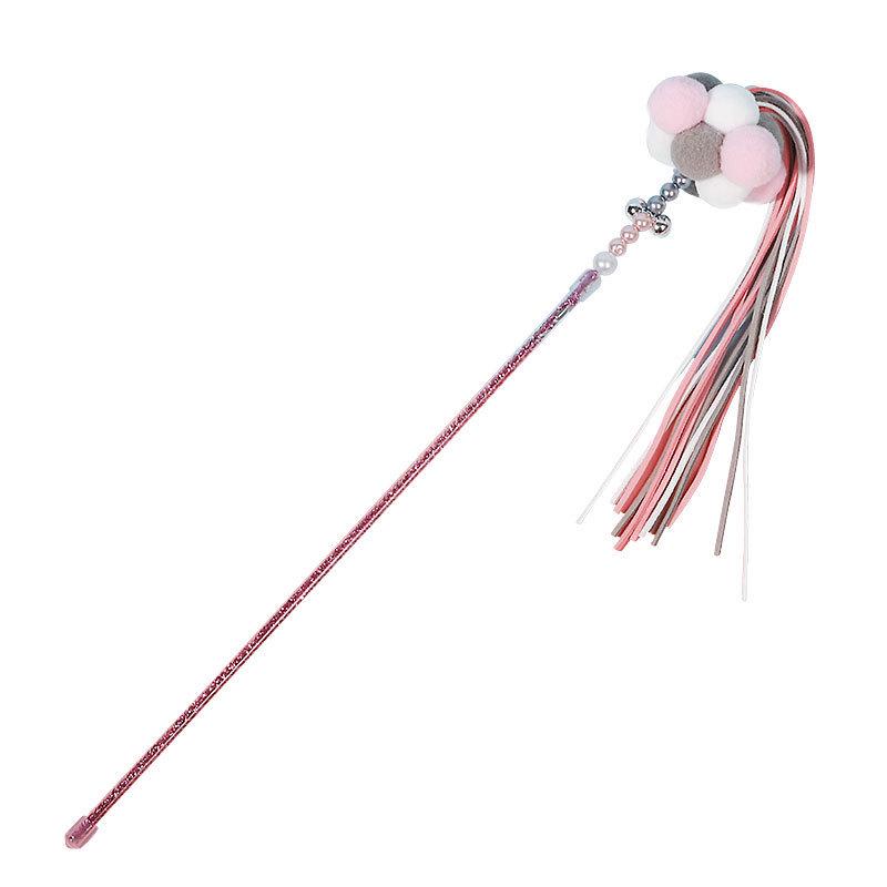 Enchanting Feather Cat Teaser: Bite-Resistant Stick with Bell - Perfect for Self-Play & Relieving Boredom, Includes Replacement Head for Kittens