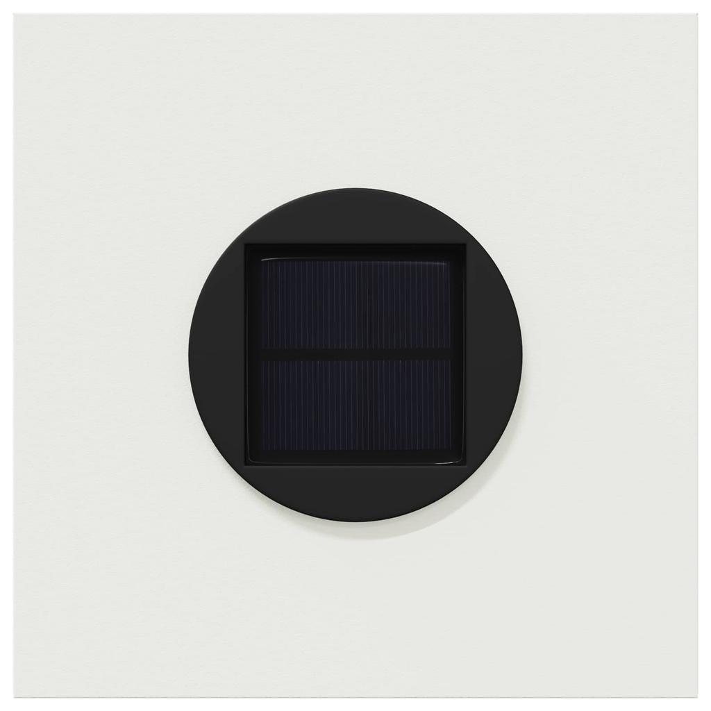 Solar LED Path Light 2 Pcs White Cold Rolled Steel
