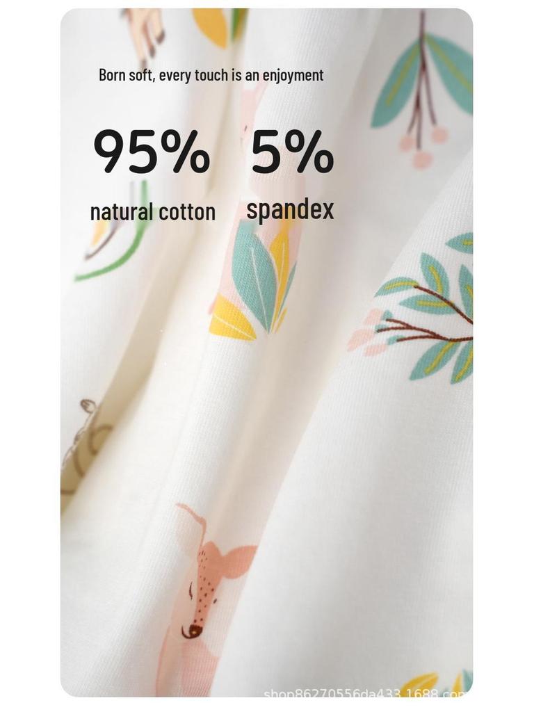 Baby Elefant Kinder Slips ohne Kneifen aus Graphen-Baumwolle - Weich, Dünn, 4-Eck-Shorts, Klasse A