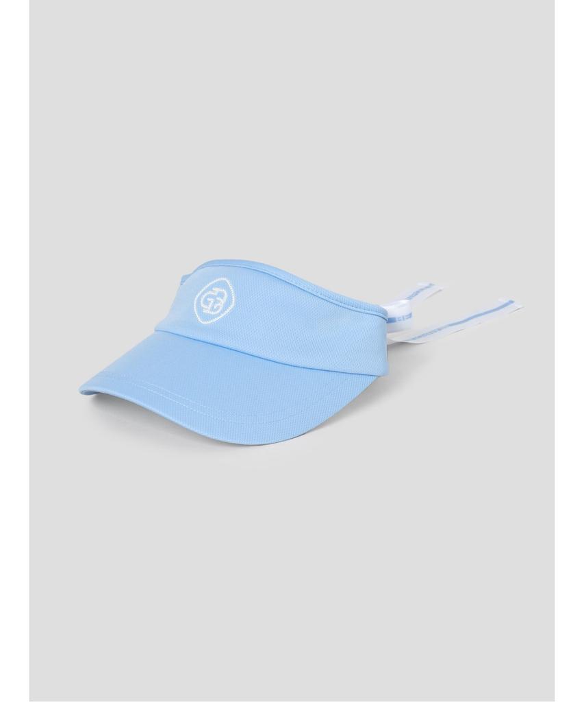 Binpolaegseseoli Women'S Ribbon Point Sun Visor Sky Blue