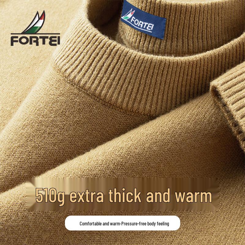 Men s Heavyweight 510G Warm Crew Neck Knitted Base Layer Shirt L
